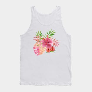 Tropical - Aqua Tank Top